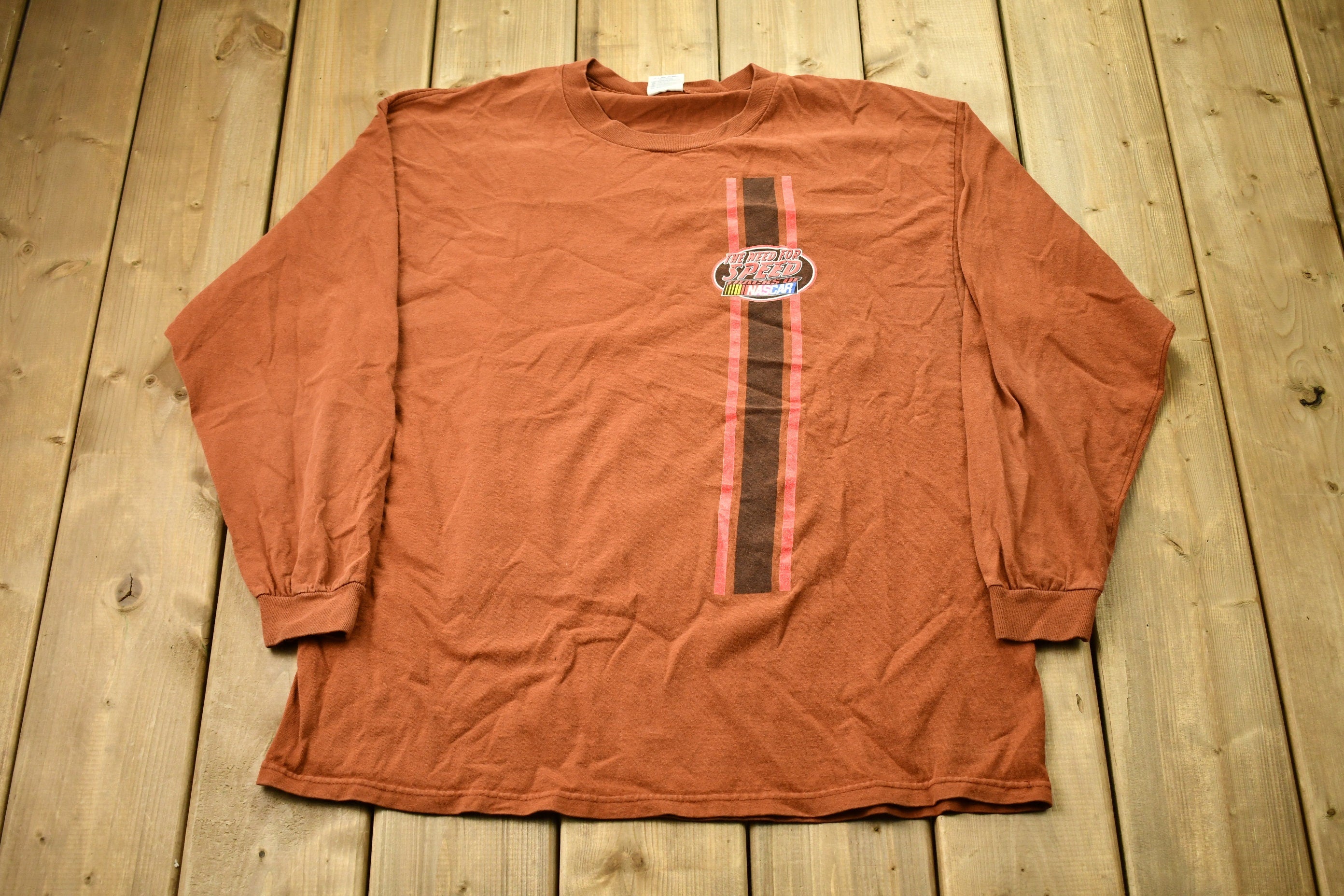 Vintage 1990s Nascar Need For Speed Long-sleeved Shirt