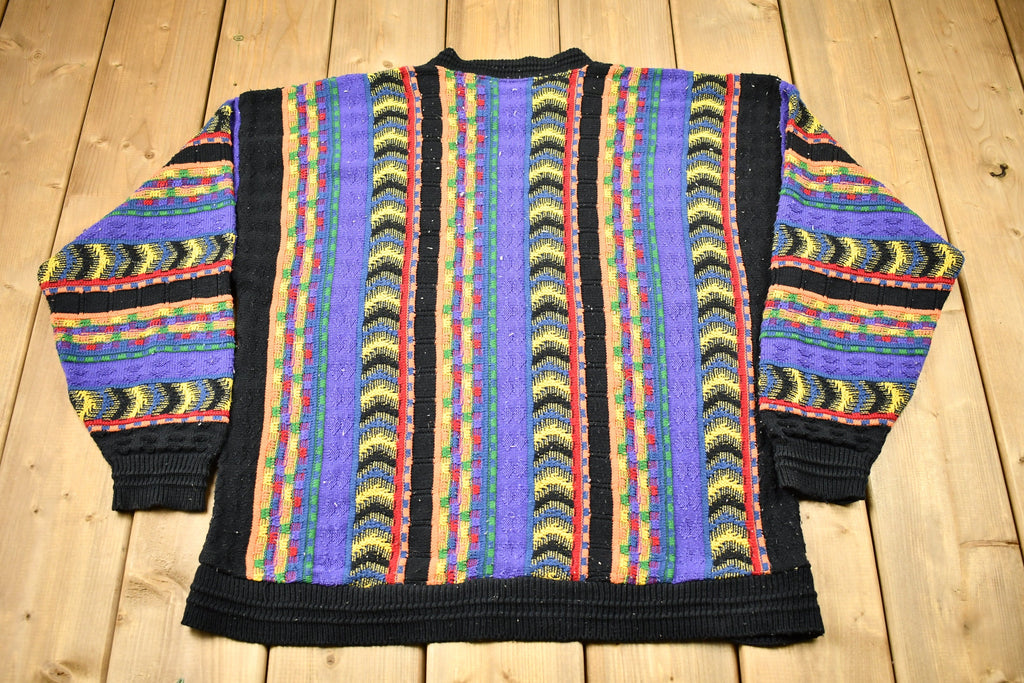 Vintage 1990s 3D Cable Knit Protégé Sweater /