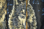 Vintage 1990s Wolf Theme Graphic Sweater Jacket Adult XL