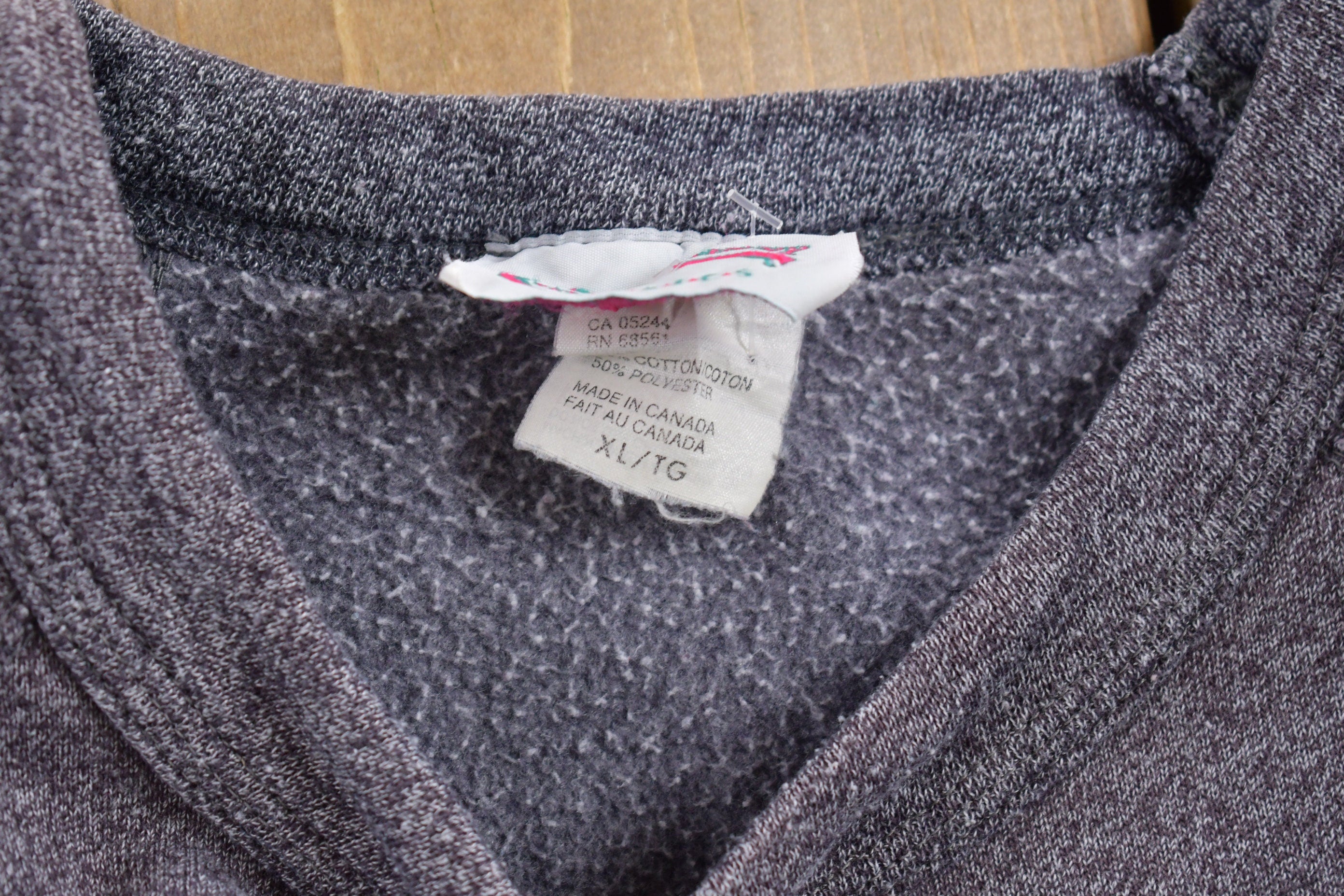 Vintage 1990s Cotton Ginny Blank Raglan Crewneck Sweatshirt