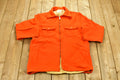 Vintage 1950s Distressed Orange Full Zip Jacket