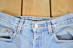 Vintage 1990s Levi Strauss Red Tab Denim Jeans Size 32 x 32 Made In USA