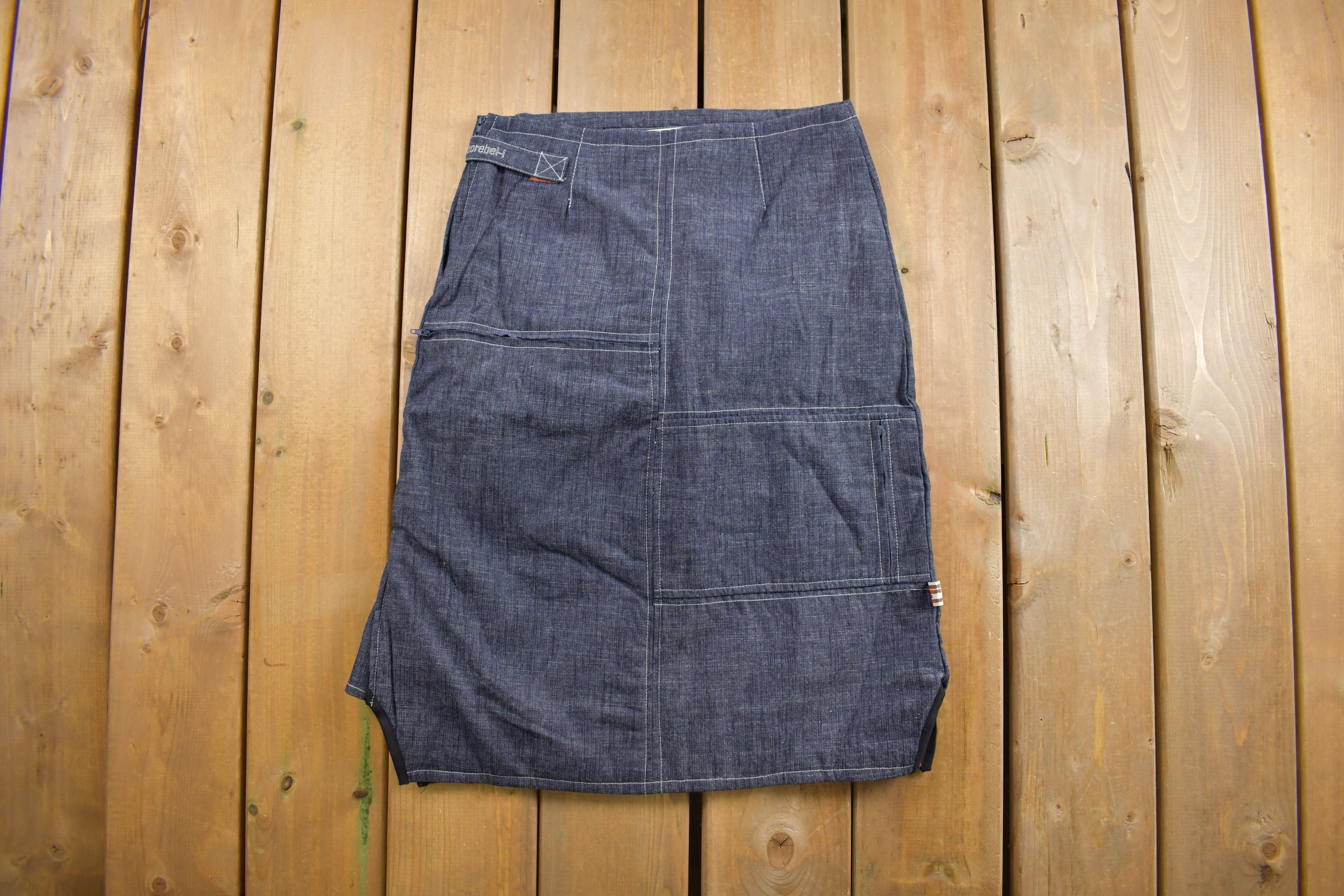 Deadstock Vintage Y2K Parasuco Denim Skirt Size 29