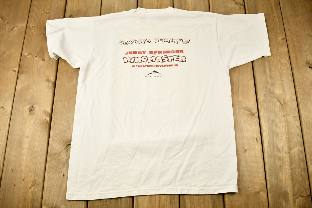 Vintage 1998 Jerry Springer In Ringer Master Movie Promo T-shirt
