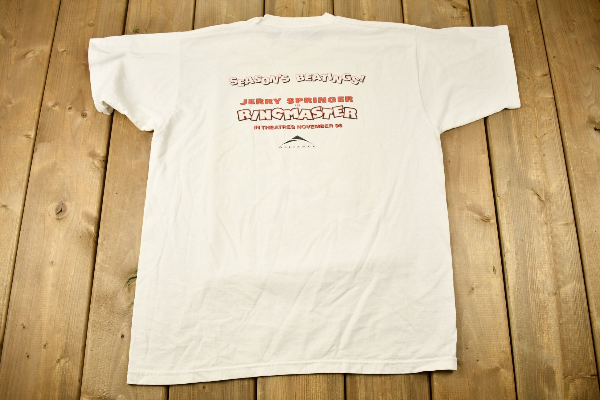 Vintage 1998 Jerry Springer In Ringer Master Movie Promo T-shirt