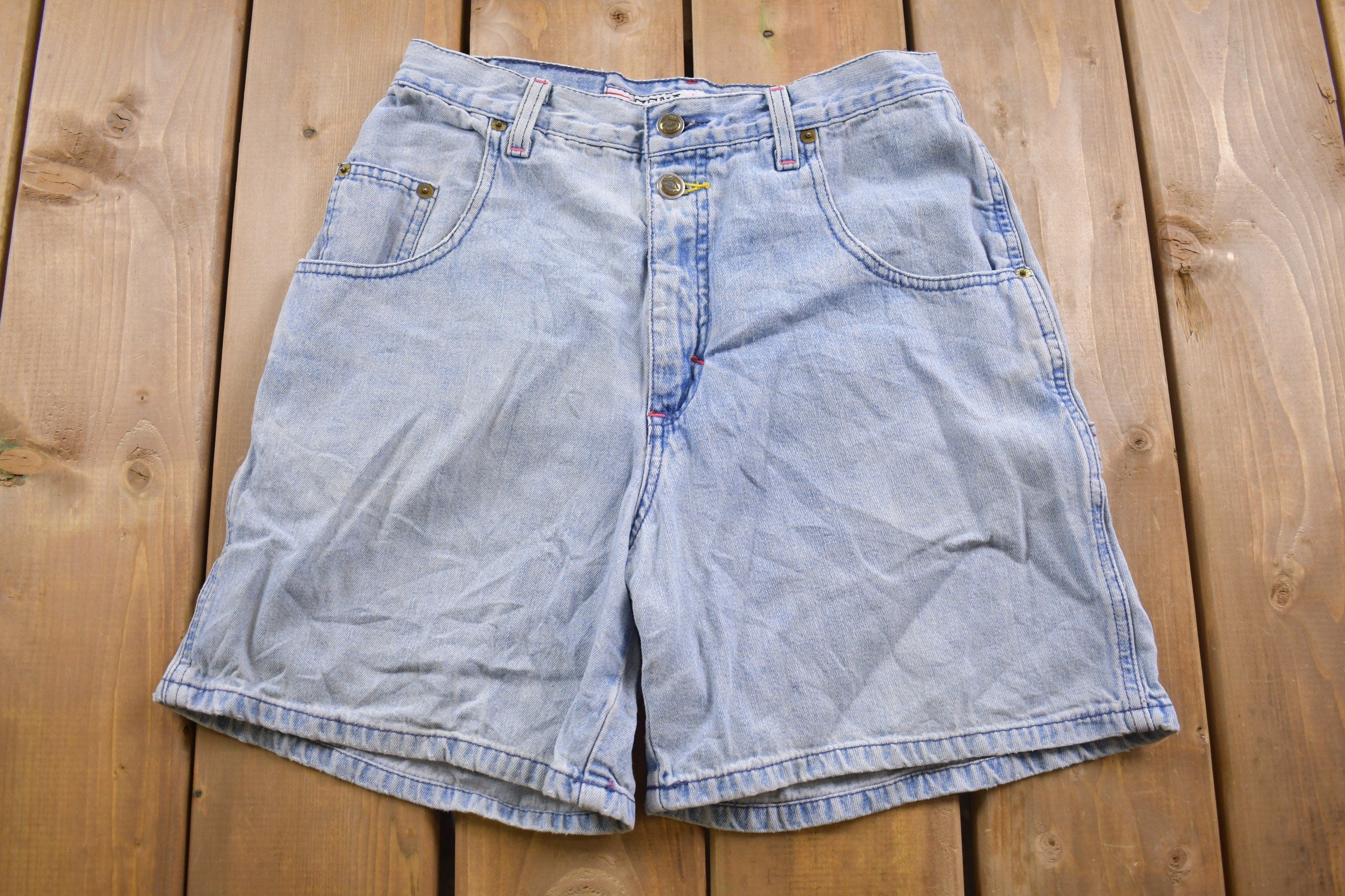 Vintage 1990s Zena Cargo Jean Shorts