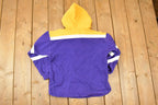 Vintage 1990s Minnesota Vikings NFL Kids Touchdown Club Hoodie Sweatshirt Youth L