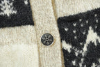 Vintage 1988 Eddie Bauer Wool Knit Animal Nature Cardigan Mens S