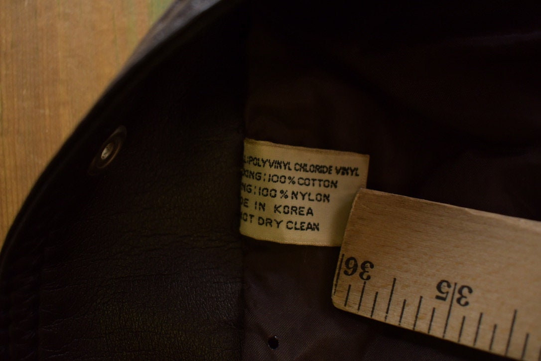 Vintage 1990s Christopher Rand Leather Varsity Jacket