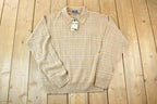 Vintage 1990s Deadstock Dockers Knit Abstract Pattern Crewneck Sweater
