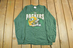 Vintage 2000s Green Bay Packers Graphic Long Sleeve Shirt Men's Medium