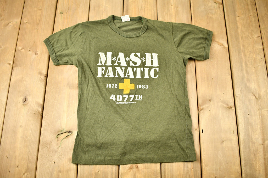 Vintage 1983 M*A*S*H Fanatic TV Promo Ringer T-shirt
