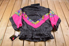 Vintage 1980s Active Elements Abstract Windbreaker Jacket