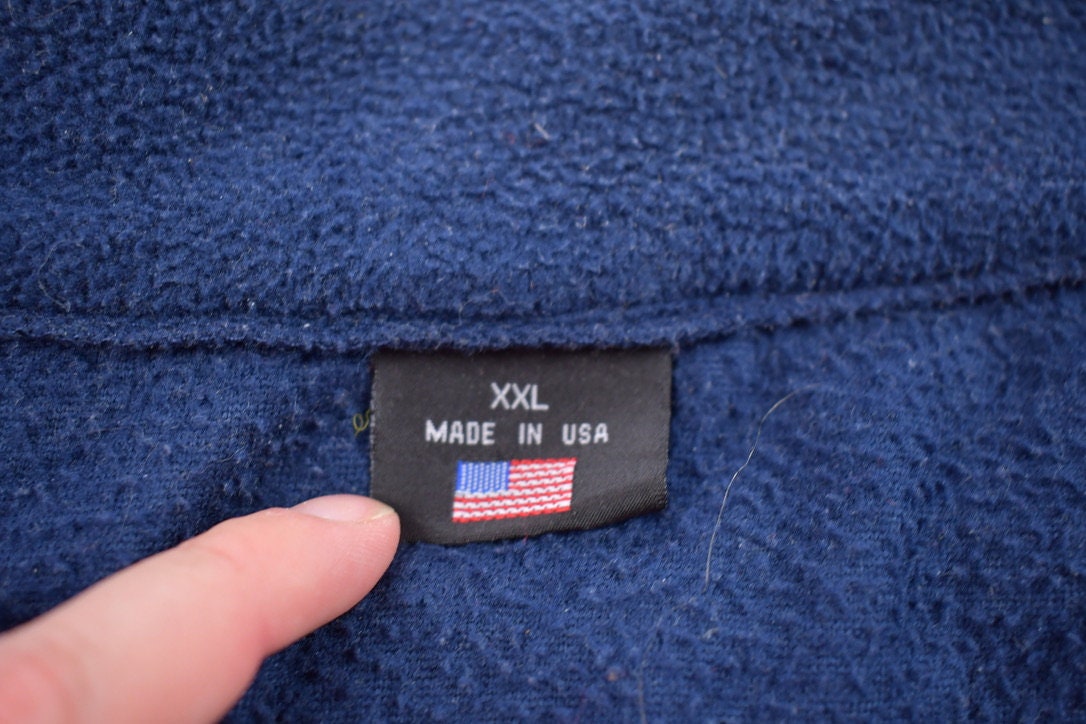 Vintage 1990s USA Olympic Zip Up Fleece Sweater
