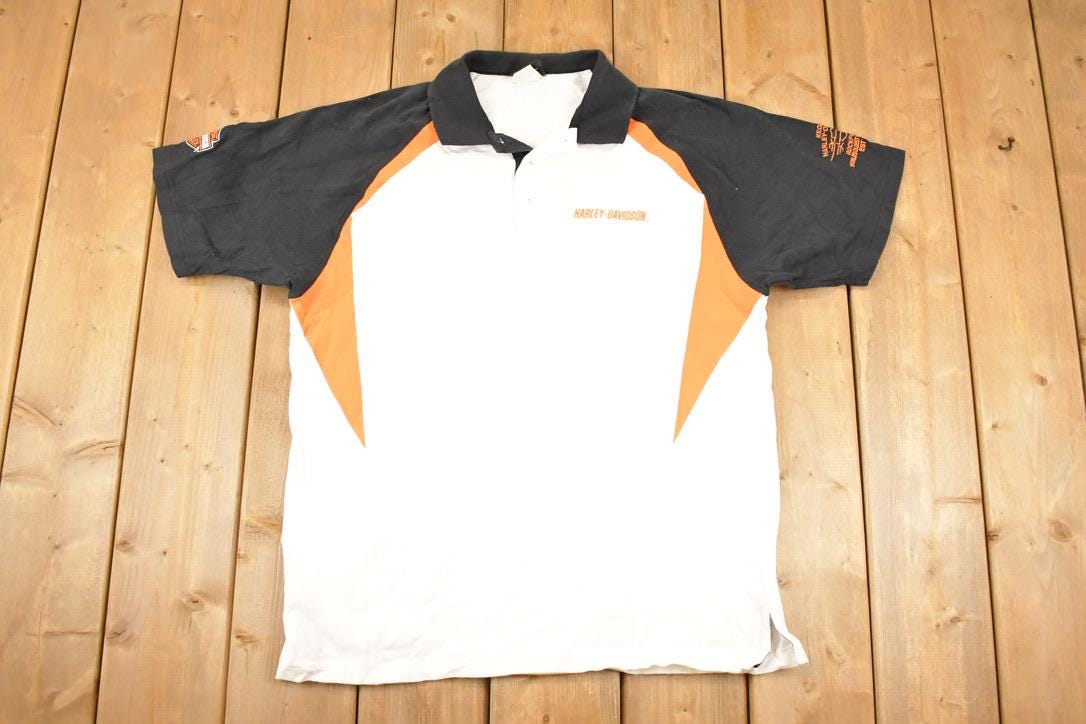 Vintage 1990s Harley Davidson Button Up Motorcycle Shirt Men's L