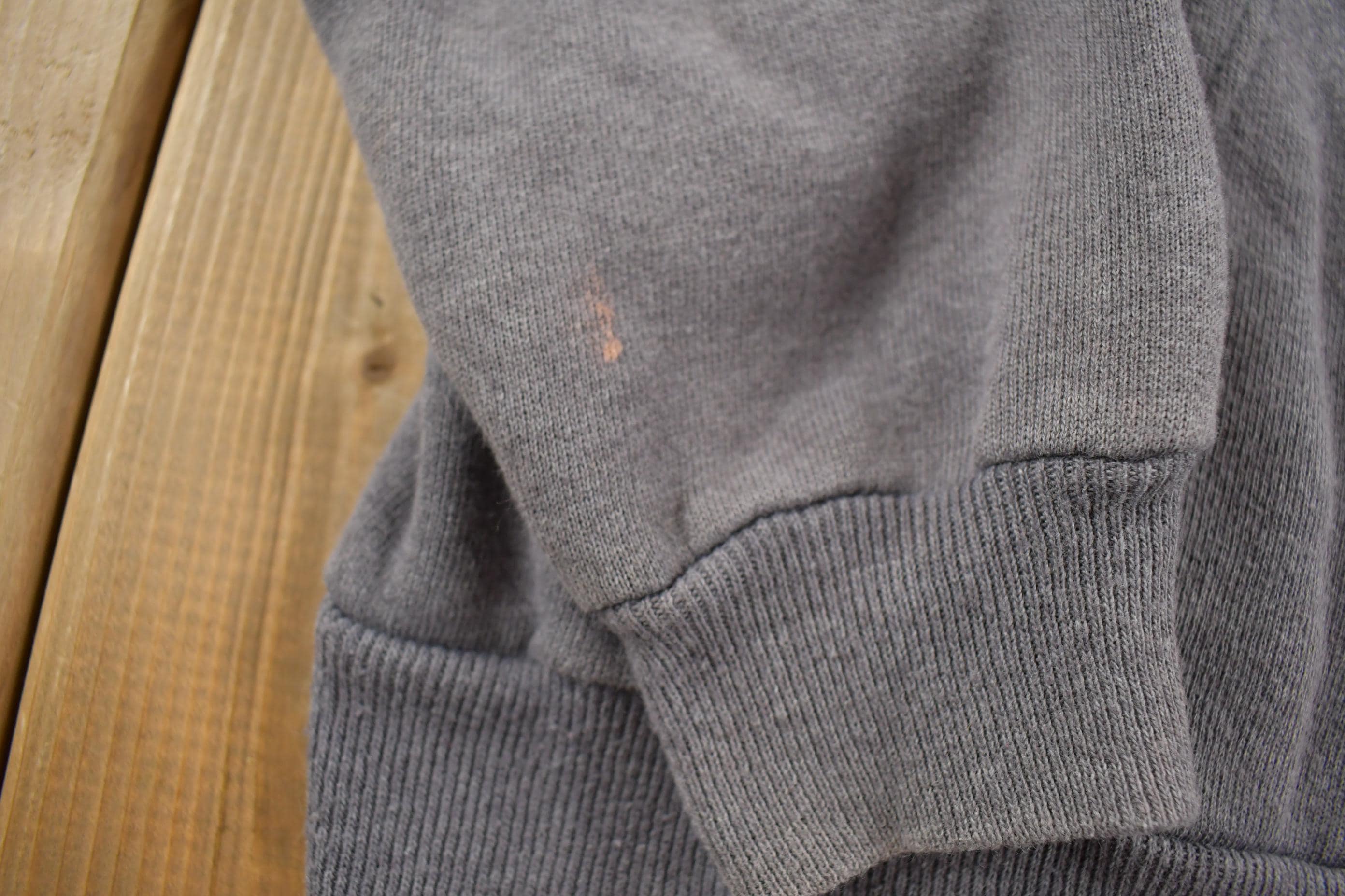 Vintage 1990s Hanes Blank Zip-Up Hoodie Made In USA