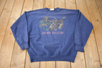 Vintage 1990s Northern Reflections Wildlife Theme Crewneck Sweatshirt Made In Canada