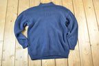 Vintage 1990s Marissa Christina Hand Knit Horse Racing Crewneck Sweater Mens S