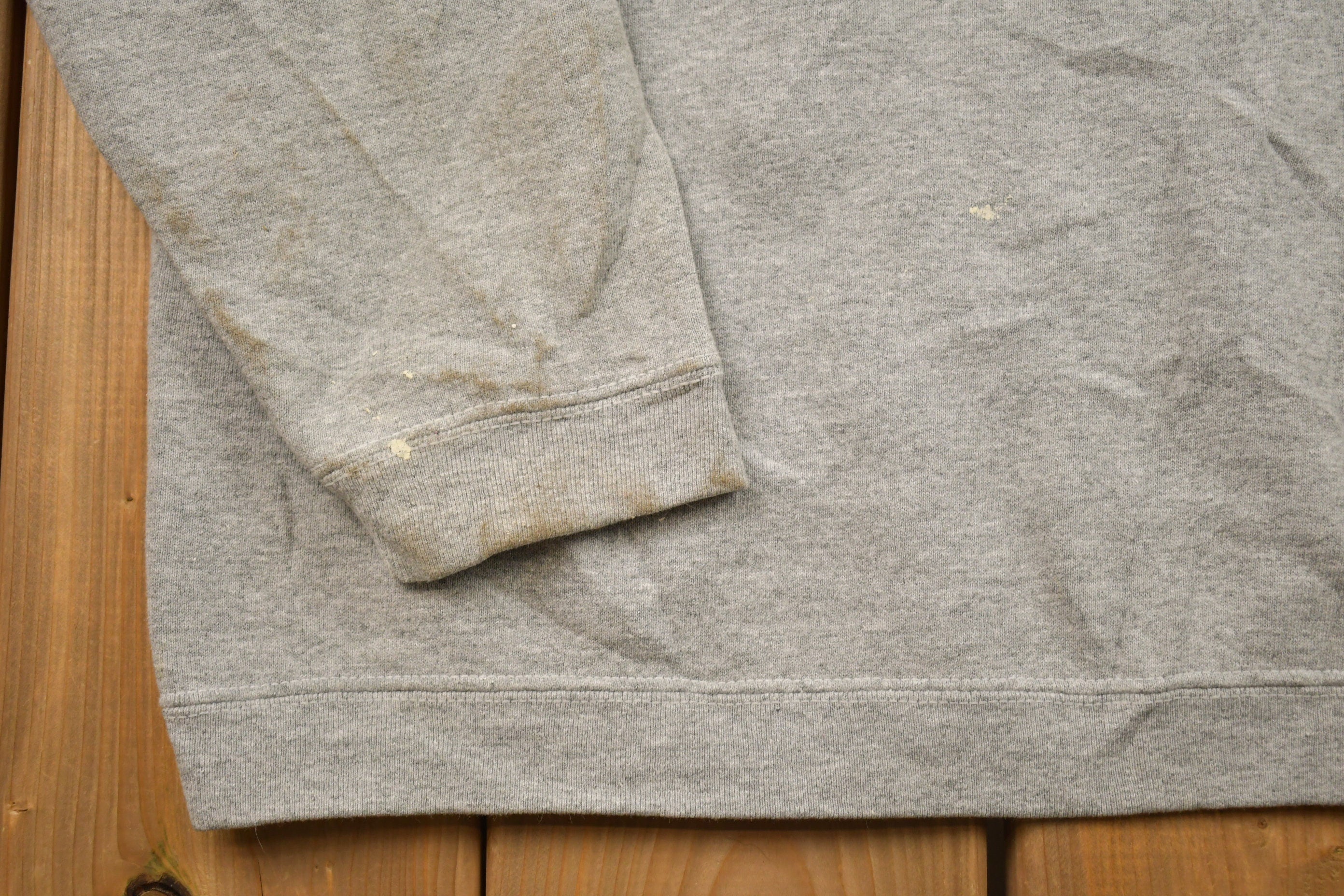 Vintage 1990s Basic Grey Crewneck Sweatshirt
