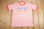 Vintage 1960s UFFDA Graphic Ringer T Shirt