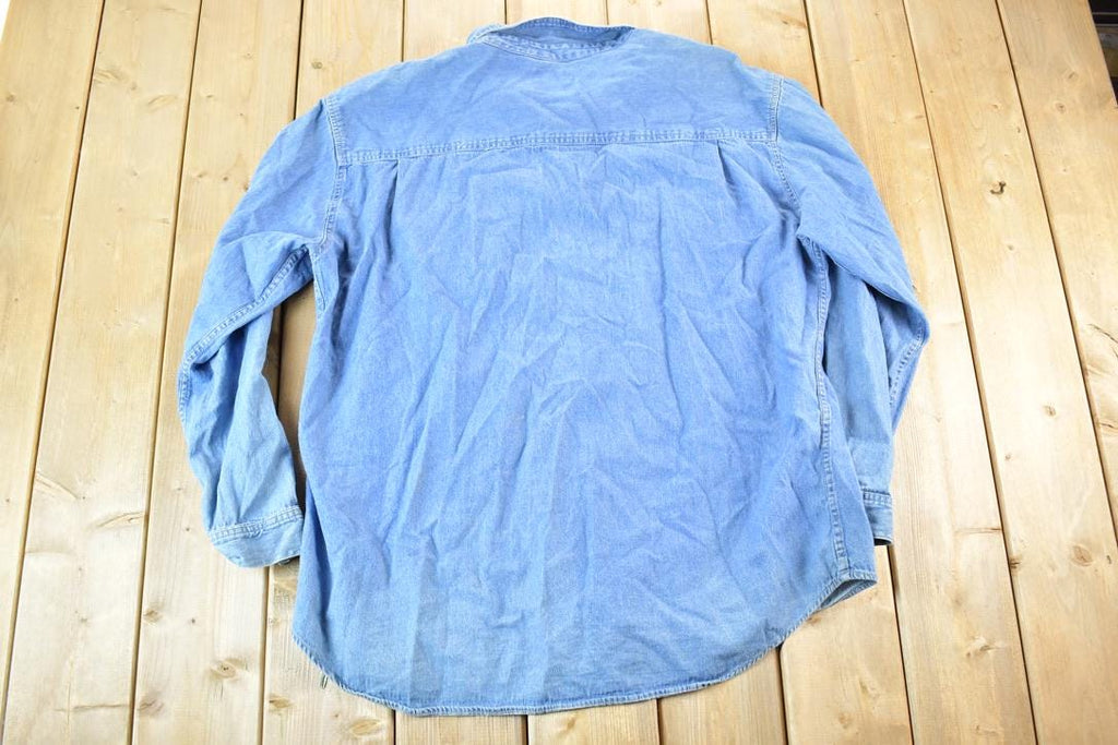 Vintage 1990s Levis Denim Button Up Shirt Mens XXXL