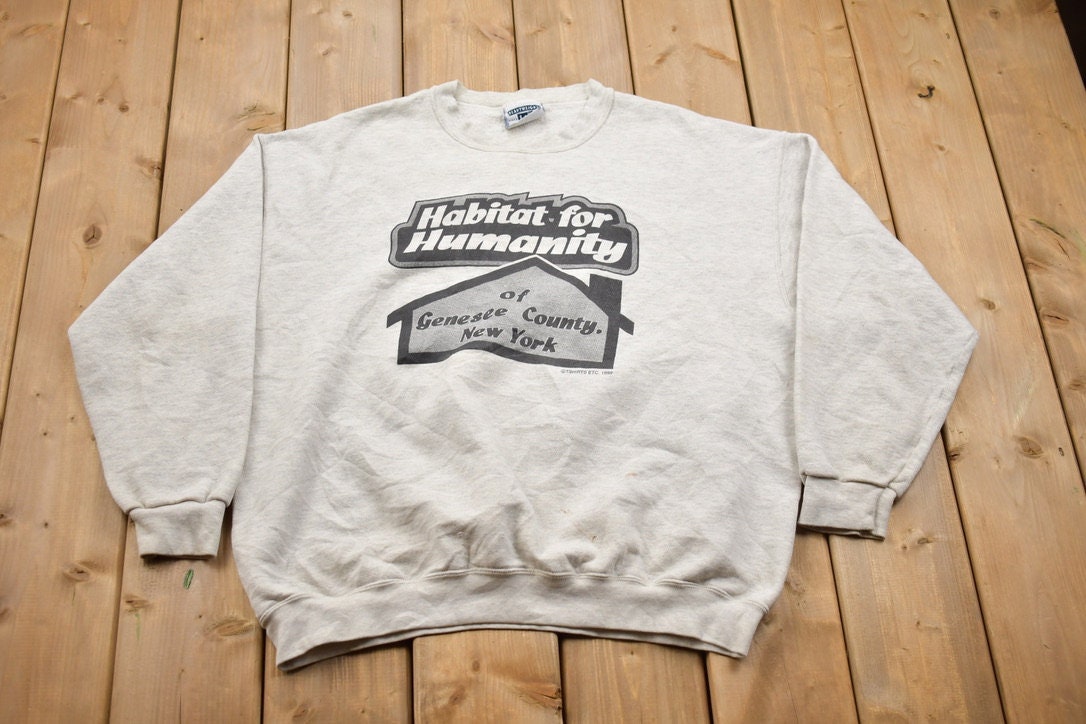 Vintage 1990s Habitat For Humanity New York Crewneck Sweatshirt