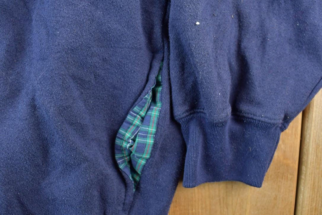 Vintage 1990s John Ashford Golf Crewneck Plaid Heavyweight Sweatshirt