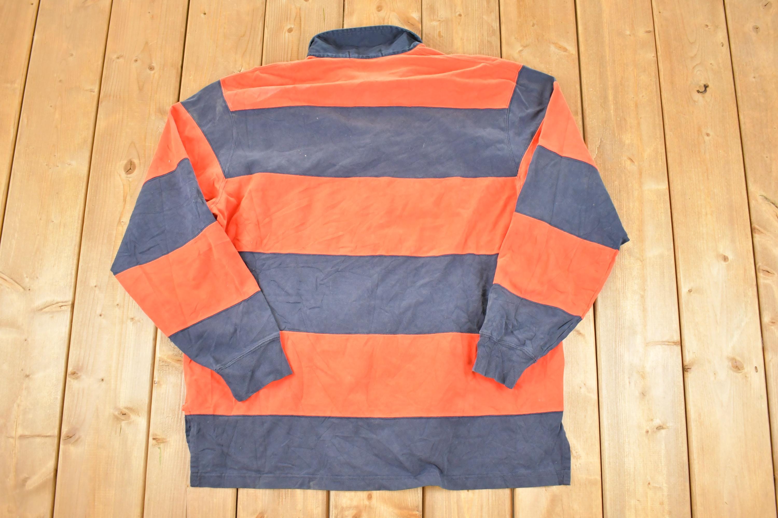 Vintage 1990s Polo By Ralph Lauren Button Up Rugby Shirt Mens M