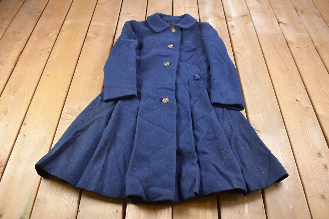 Vintage 1970s Menswear Button Up Pea Coat  1970s Overcoat  Vintage Button Up  Winter Outerwear  Winter Essentials