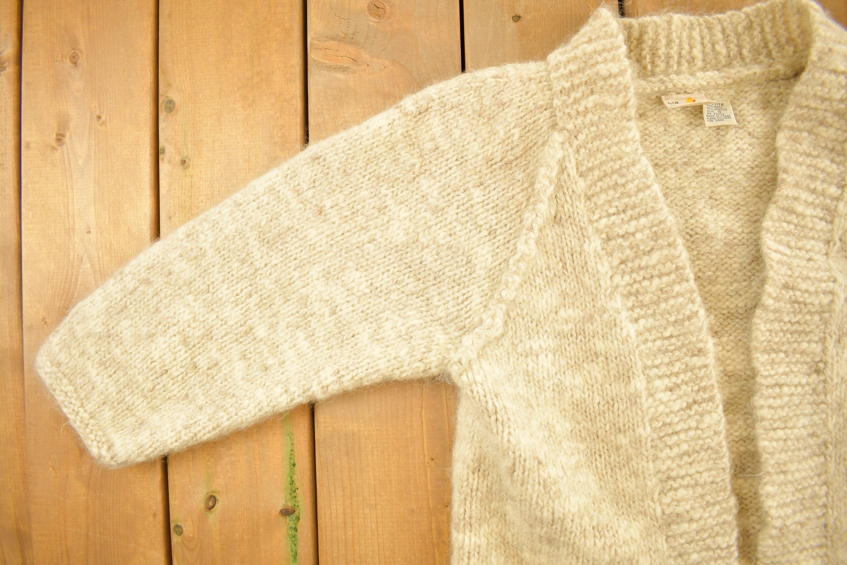 Vintage 1990s Liz Claiborne Wool Cardigan Sweater
