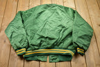 Vintage 1990s Green Bay Packers Satin Bomber Jacket