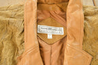 Vintage 1990s Maggie Lawrence Leather Trench Coat Women's Large