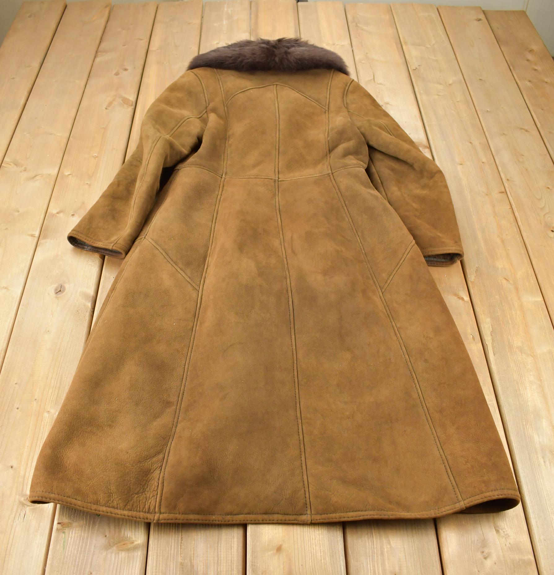 Vintage 1980s Morlands Lambskin Shearling Leather Jacket