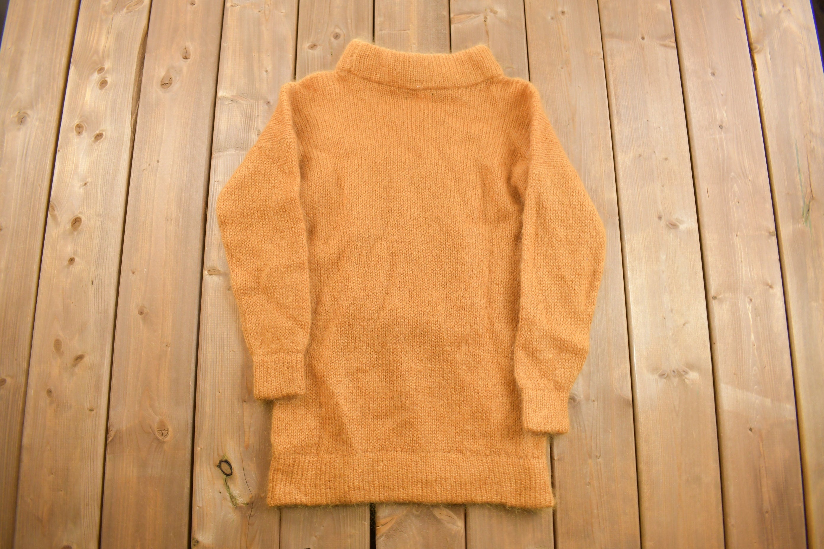 Vintage 1970s Knitted Turtle Neck Sweater