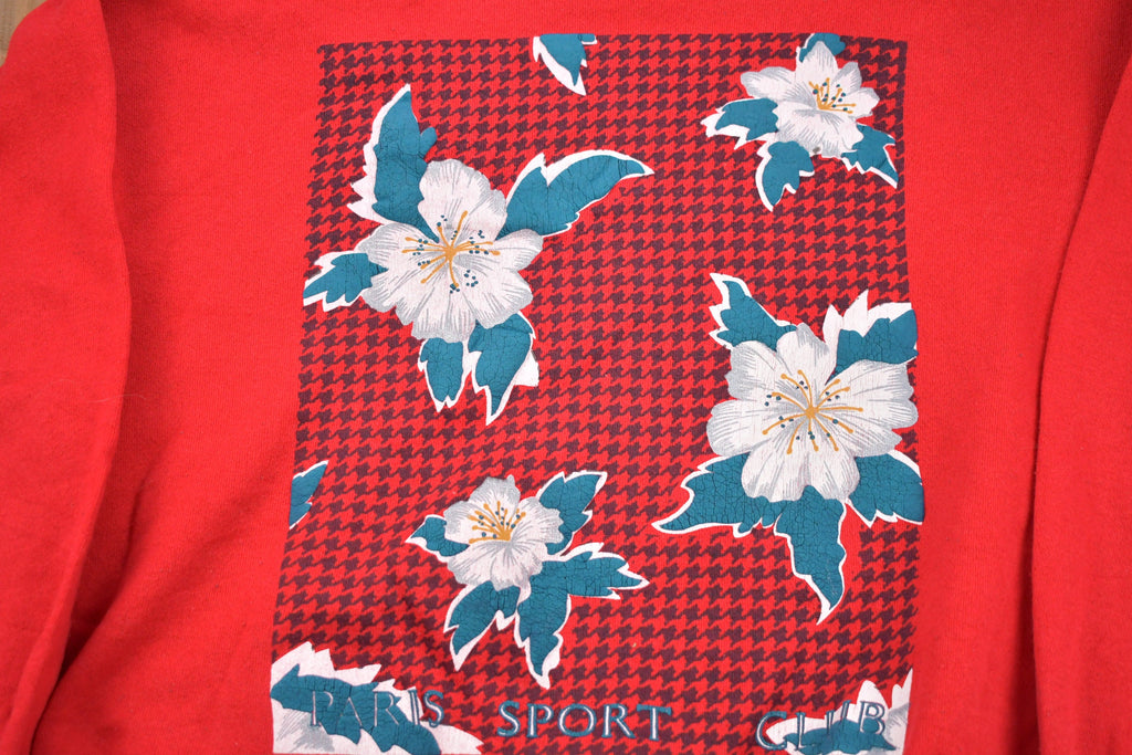Vintage 1990s Floral Print Crewneck