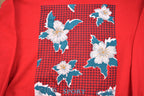 Vintage 1990s Floral Print Crewneck