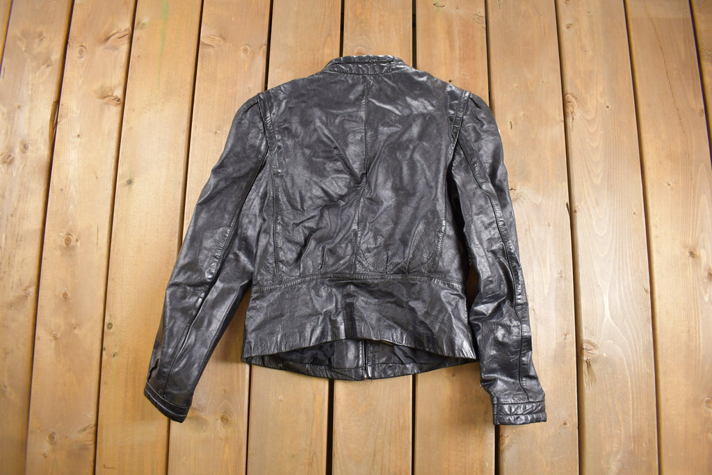 Vintage 1990s Bermans Leather Jacket /