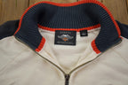 Vintage Y2K Harley Davidson Motorcycles Graphic Zip Up Track Jacket - Medium