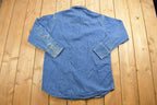 Vintage 1980s Carhartt Pearl Snap Denim Shirt