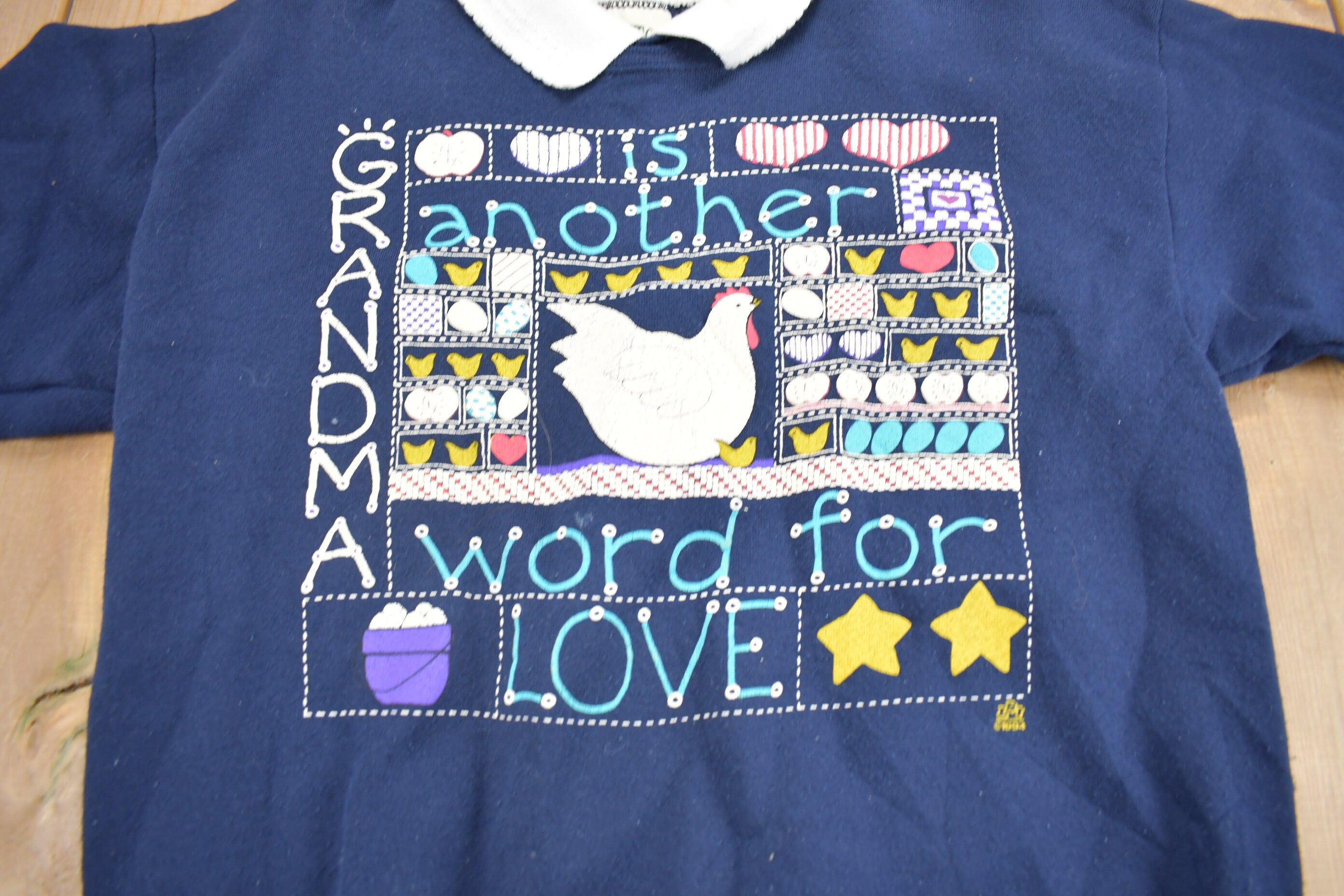 Vintage 1994 Cute Grandma Theme Crewneck Sweater