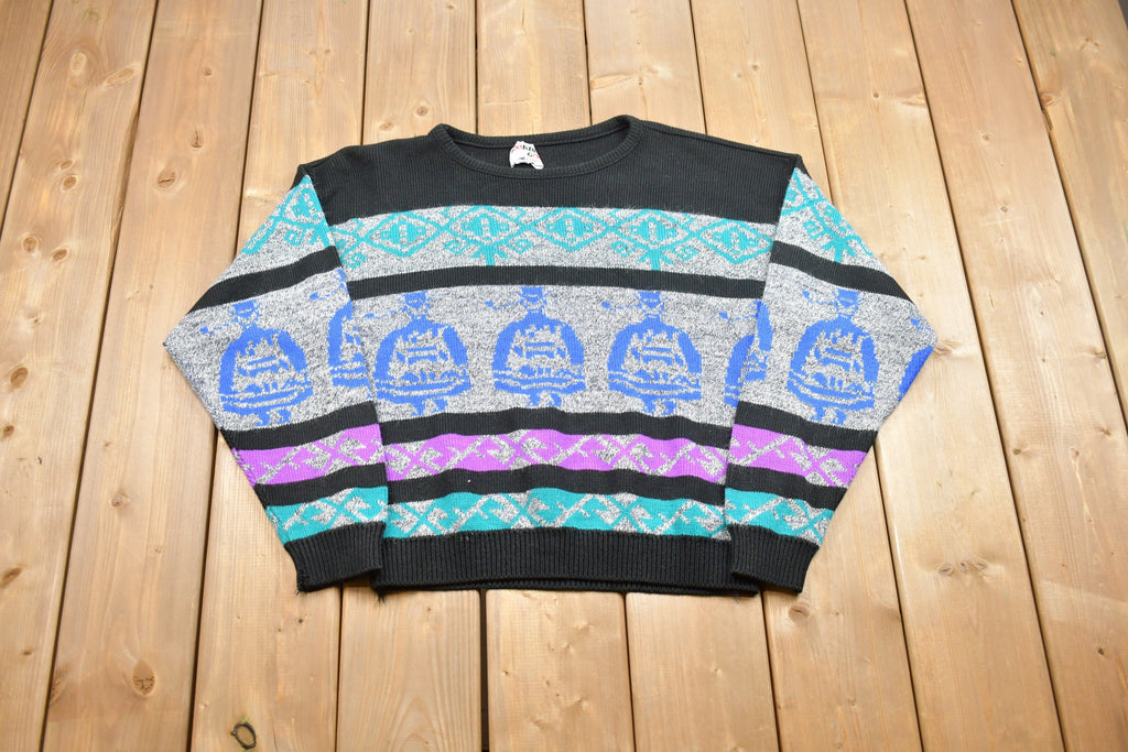 Vintage Looking Good Psychedelic Knitted Sweater