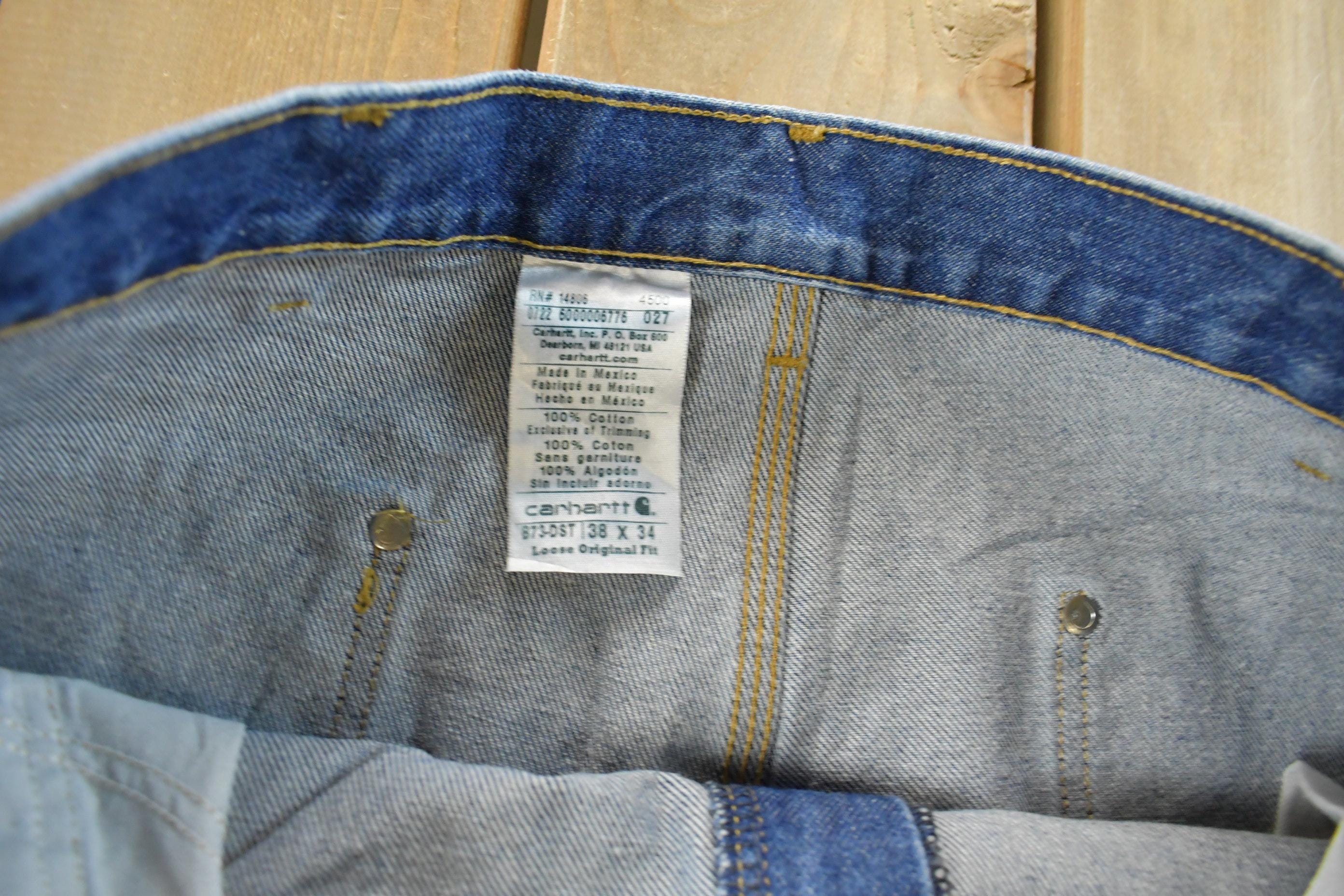 Vintage 2000s Carhartt Double Knee Denim Jeans Men's 38 x 34