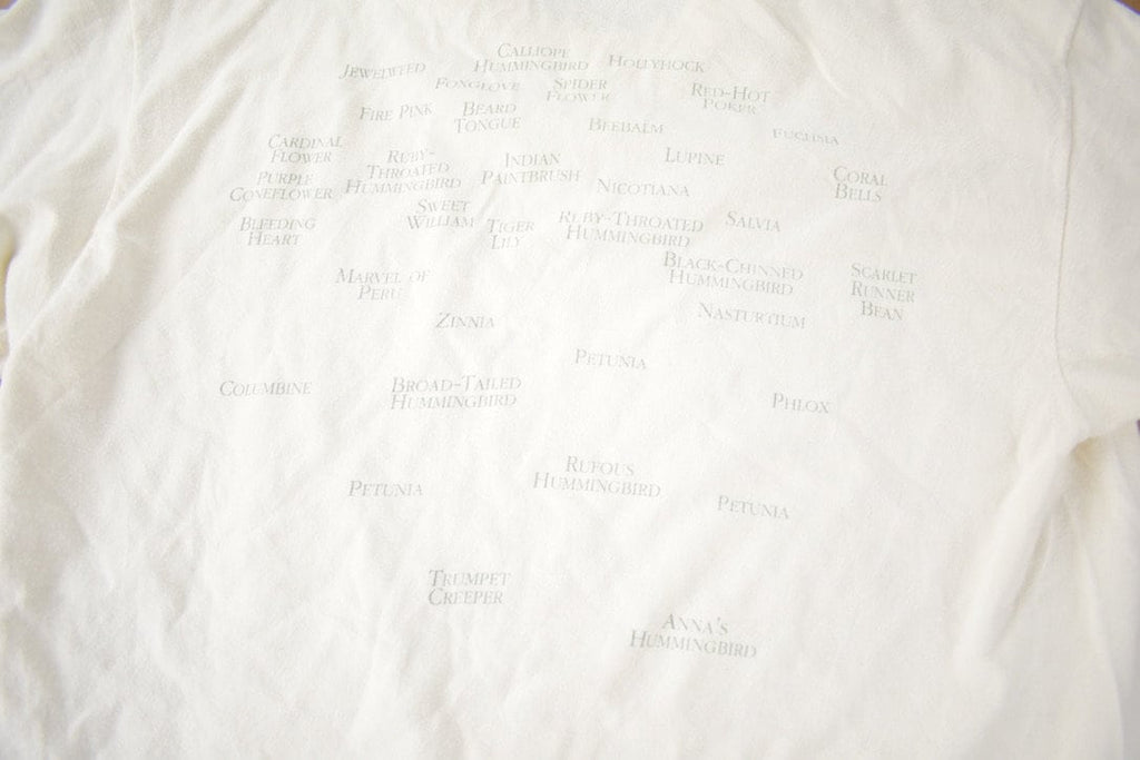 Vintage 1994 Hummingbird Garden Souvenir Travel T Shirt Made In USA