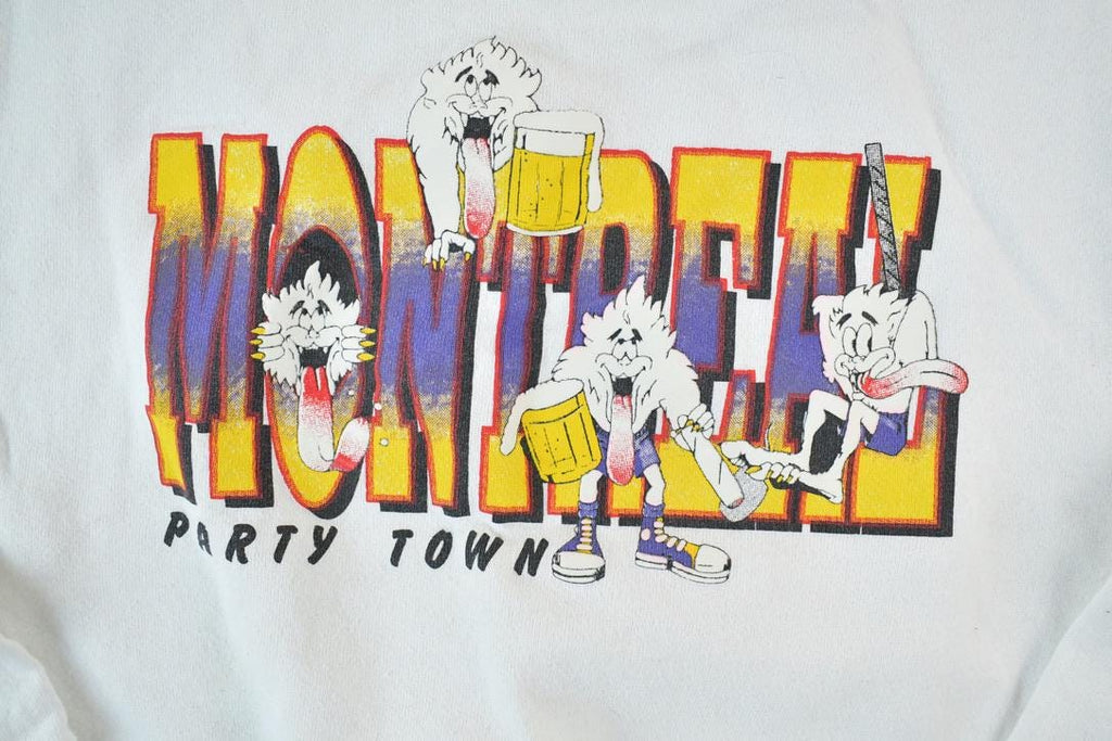 Vintage 1990s Montreal Party City Cartoon Crewneck Sweatshirt