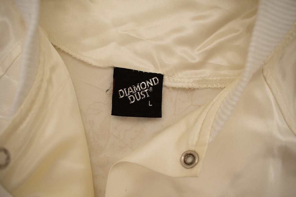 Vintage 1980s Diamond Dust Elvis Satin Jacket Jacket