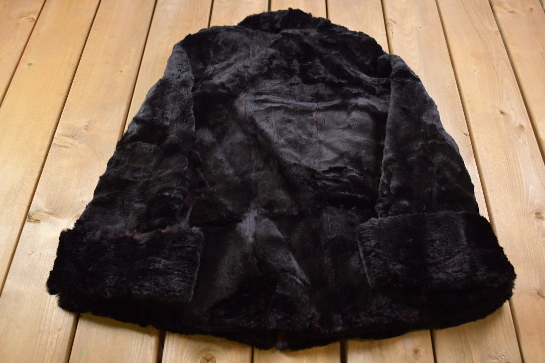 Vintage 1980's Hoffman Furrier Sheared Beaver Fur Coat