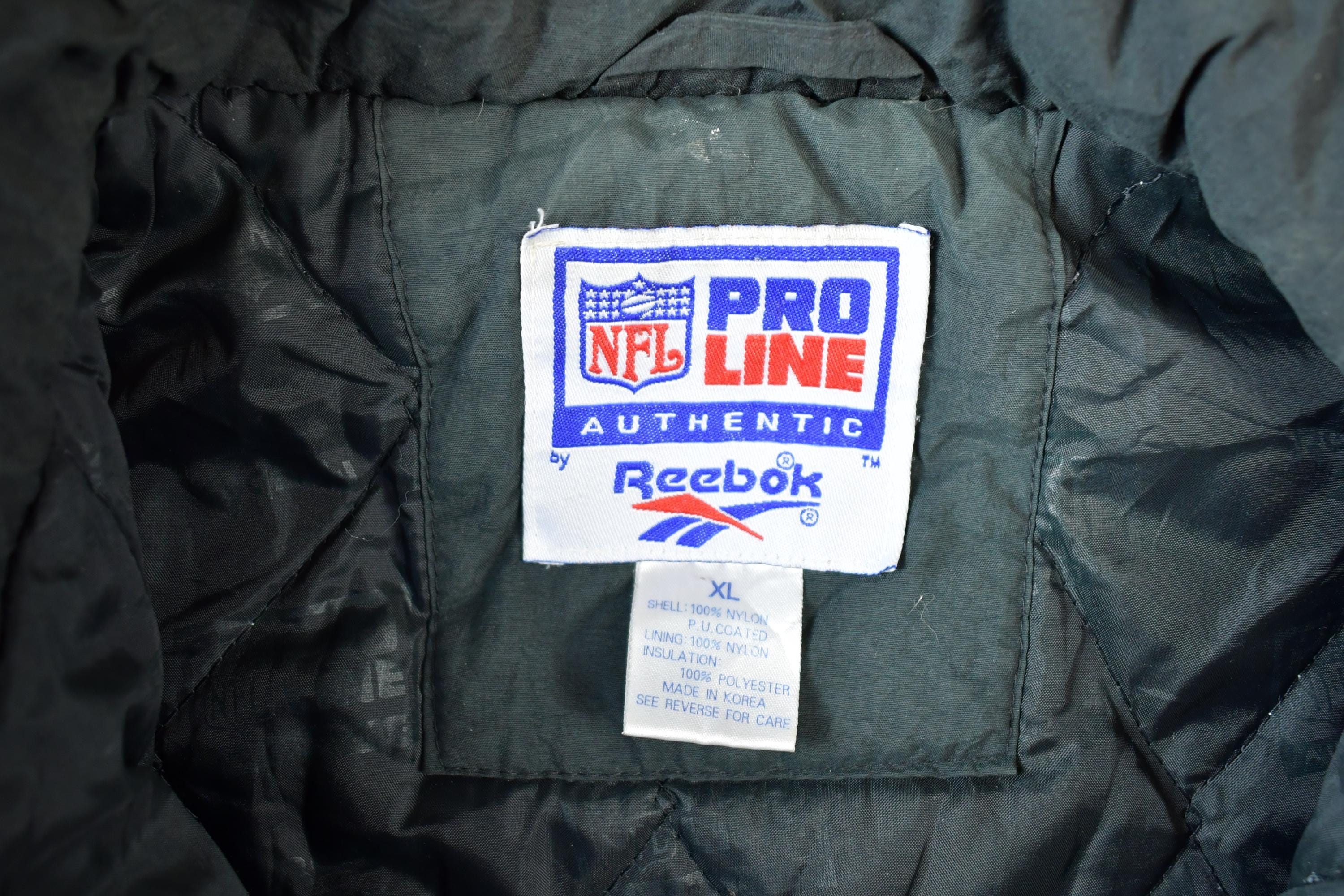 Vintage 1990s Reebok Pittsburgh Steelers Pro Line NFL Football Jacket