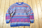 Vintage 1990s Mass Transit Wool Knit Sweater Mens L