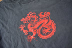 Vintage 1990s Dragon Graphic Long Sleeve T Shirt Size ML