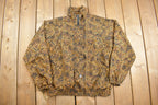 Vintage 1990s Stunt Sports Leopard Print Windbreaker Jacket